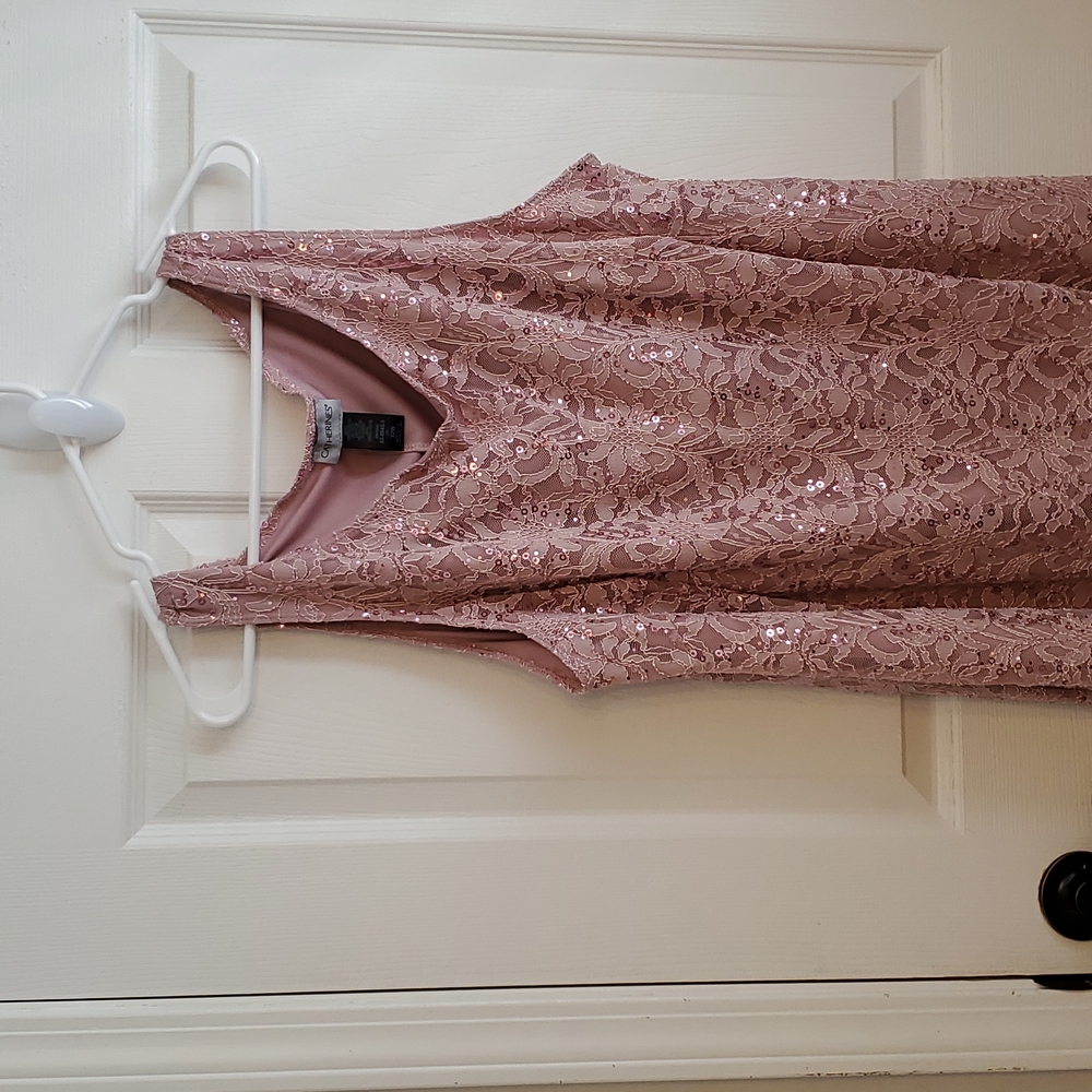 Catherine's blush evening dress